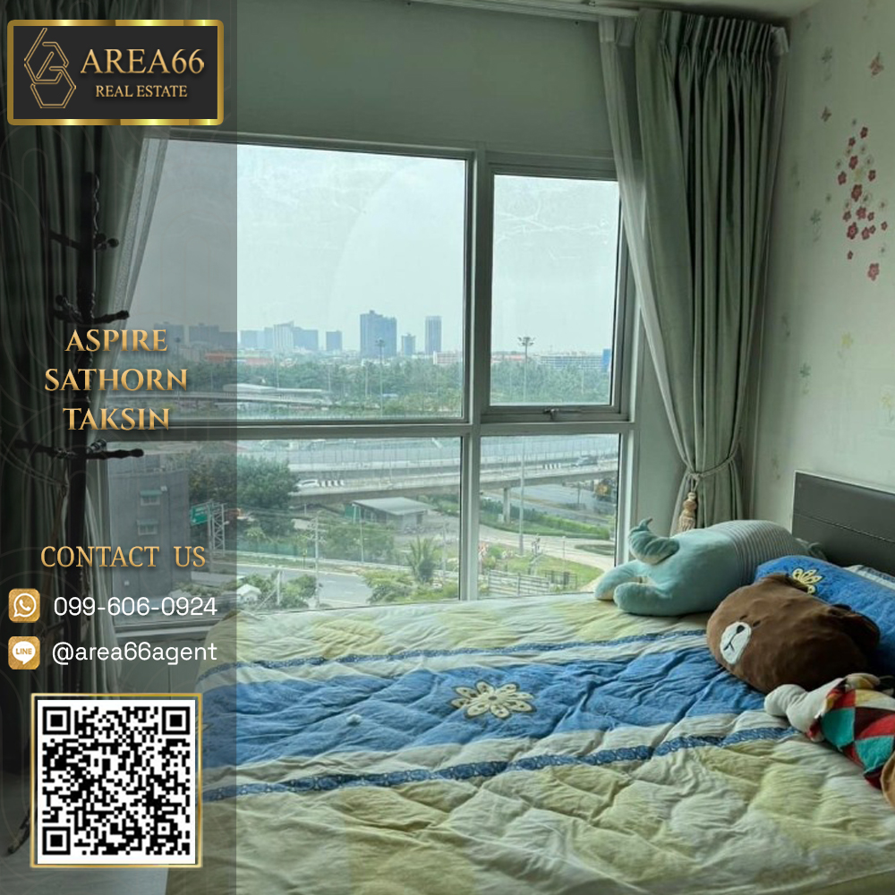 For SaleCondoThaphra, Talat Phlu, Wutthakat : 🔥 For sale!! Condo Aspire Sathorn - Taksin (Timber Zone)