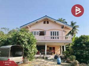 For SaleHouseSamut Songkhram : Single house for sale with land, 4 rai 35.0 square wah, Bang Khan Taek, Samut Songkhram.