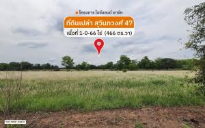 ขายที่ดินมีนบุรี-ร่มเกล้า : ขาย ที่ดินสุวินทวงศ์ 47 (ไอซ์แลนด์พาร์ค) 466 ตรว หน้ากว้าง 29 เมตร (FAS2407067)