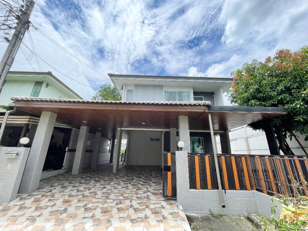 For SaleHouseRama5, Ratchapruek, Bangkruai : 2-story detached house Inizio Pinklao Wongwaen 3 bedrooms, corner house, private zone, near Kannaphisek Road