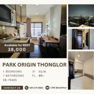 For RentCondoSukhumvit, Asoke, Thonglor : Park Origin Thonglor 1 Bed Fully Furnished 38k per month