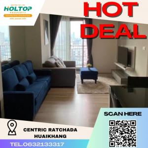For RentCondoRatchadapisek, Huaikwang, Suttisan : Code #K184For rent Centric Ratchada-Huaikwang corner room near MRT Huaikwhang✨ 063-2133317 line @holtop