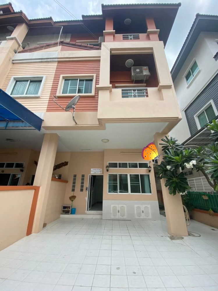 For RentTownhouseKaset Nawamin,Ladplakao : For rent, 3-story townhome, 35 sq m., Kaset Road, Nawamin (Soi Chamchan )near Lertlah School