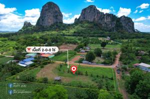 For SaleLandSa Kaeo : Land for sale, 2 rai filled, Khao Chakan view, 180° angle, suitable for a pool villa, cafe, resort, residential house.