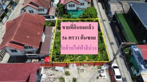 For SaleLandNonthaburi, Bang Yai, Bangbuathong : Land for sale, already filled, Soi Wat Suan Kaew, 56 sq w, not deep into the alley. Near the Purple Line, Bang Phlu Station.