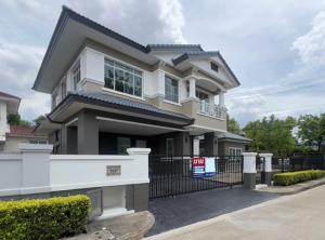 For SaleHouseRama5, Ratchapruek, Bangkruai : House for sale Newly decorated house, Manthana Pinklao-Rama 5, area 89 sq wa, corner house, north side, 3 br, 3 ba, near BTS Bang Rak Yai.