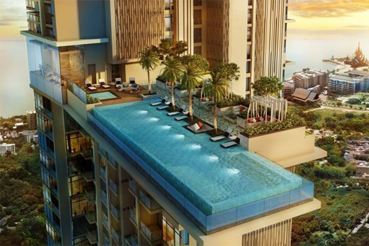 For SaleCondoPattaya, Bangsaen, Chonburi : Condominium for sale, The Riviera Wongamat Beach, 9th floor, size 31.65sq m.