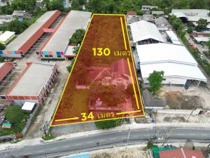 For SaleLandRattanathibet, Sanambinna : Empty land, area 1,088 square meters, with 1 detached house, Soi Liang Mueang Nonthaburi 13.