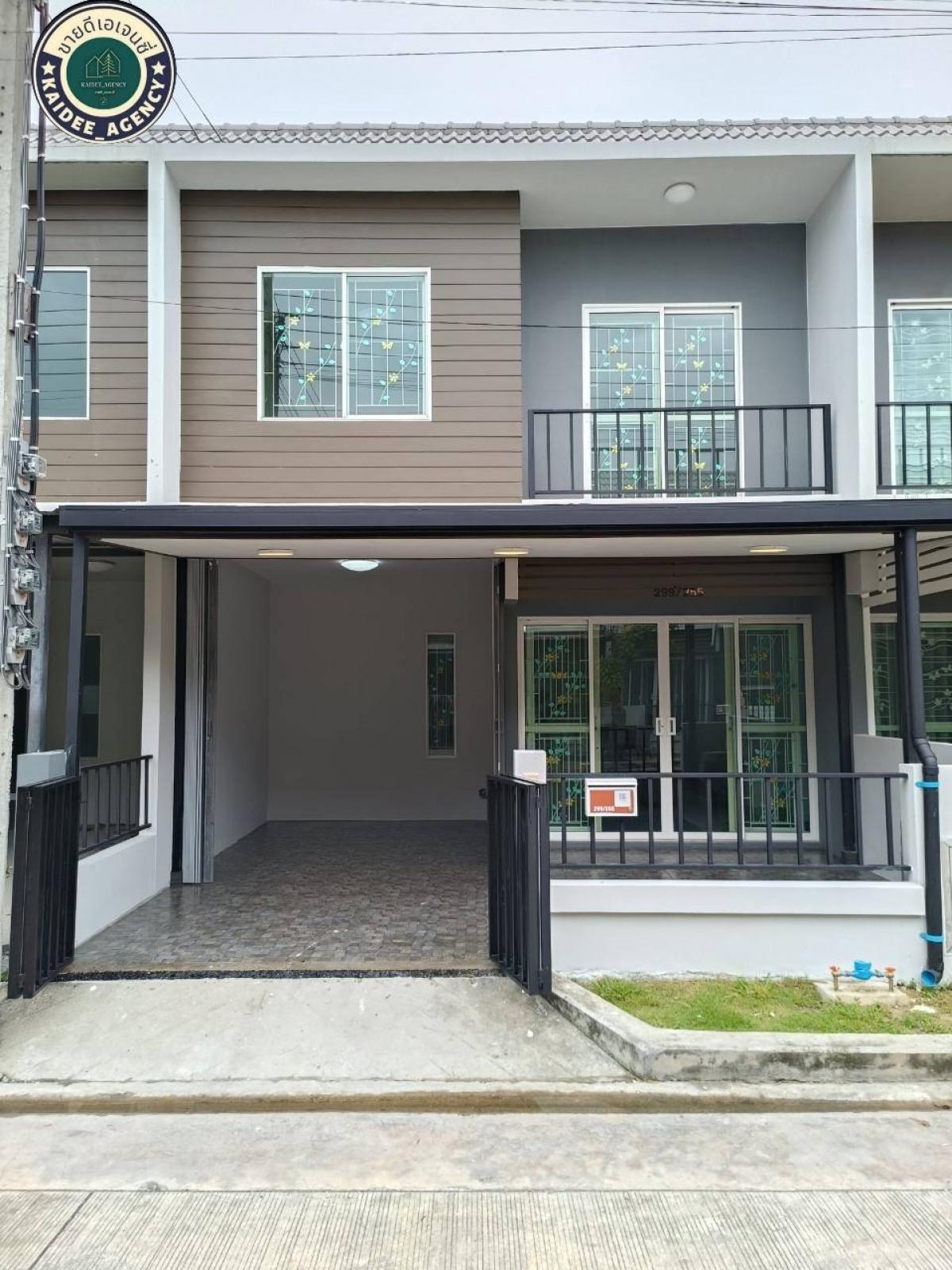 For SaleTownhouseNawamin, Ramindra : 2-storey townhouse, Ariya The Color Village, Phraya Suren, Hathai Rat, Khlong Song, Bang Chan, Suea Khlong Nueng, Khlong Sam Wa, Ram Intra, Charoen Phatthana, Min Buri, Pink Line, Safari World, Fashion Island, Khubon, Panya Intra