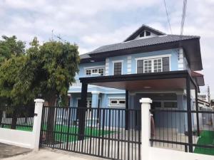 For RentHouseRattanathibet, Sanambinna : Single house for rent 🔥Baan Maneeya Rattanathibet🔥2 floors🔥64 sq m.🔥3Bed🔥Fully furnished🔥Ready to move in🔥 R147-1