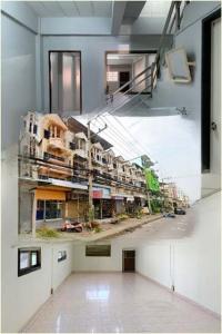 For RentShophouseSamut Songkhram : Lotus SamutSongkhram Makro Ekachai Rd for rent commercial building 3.5 Storeys office 23 sq.wa 290 s