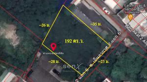 For SaleLandSathorn, Narathiwat : Land for sale in Soi Yen Akat 2, Intersection 6, area 193 sq.wa., width 23 m.