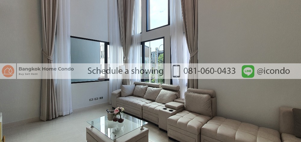 For RentHouseOnnut, Udomsuk : D16212 For rent, Baan Klang Muang Classe, Sukhumvit 77, 4 floors, 259 sq m., 32 sq m.