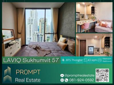 For RentCondoSukhumvit, Asoke, Thonglor : KL04268 - LAVIQ Sukhumvit 57 - 43 sqm - BTS Thonglor / Sukumvit Hospital / EmQuartier / Emporium / Emsphere