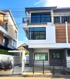 For RentTownhouseRama5, Ratchapruek, Bangkruai : Code C6257 3-story semi-detached house for rent, Viridian Ratchapruek project VIRIDIAN RATCHAPRUEK