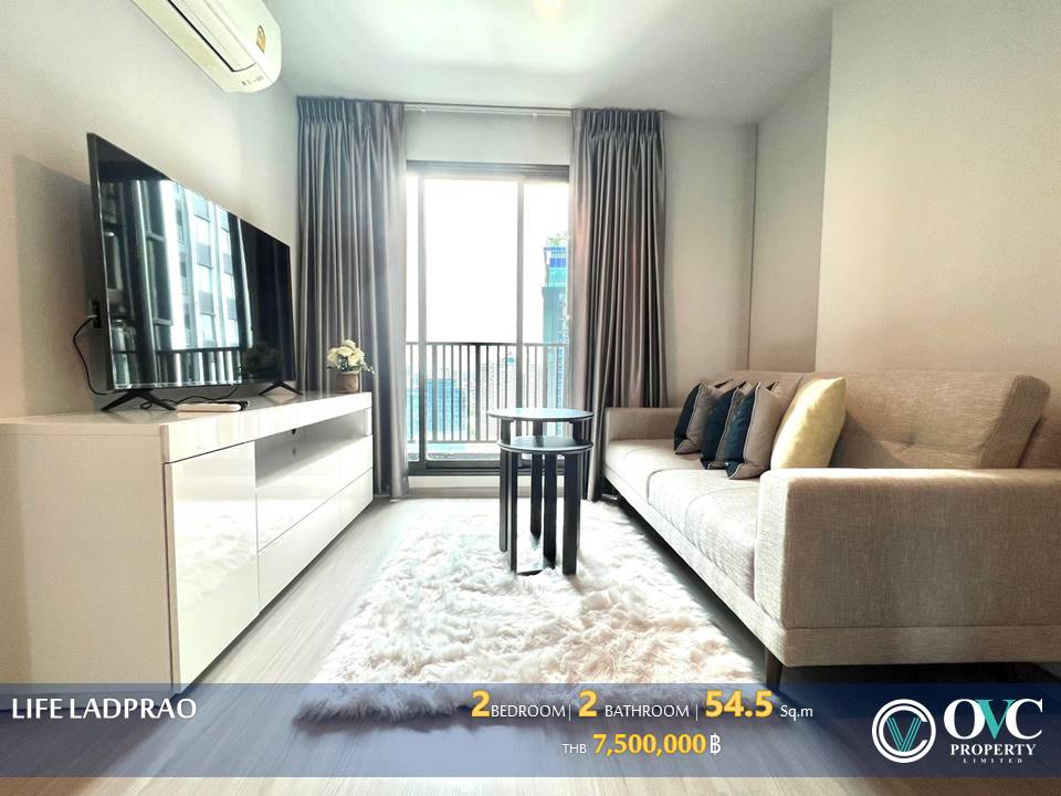 For SaleCondoLadprao, Central Ladprao : Sale corner room, 2 bedrooms, 2 bathrooms @ Life Ladprao