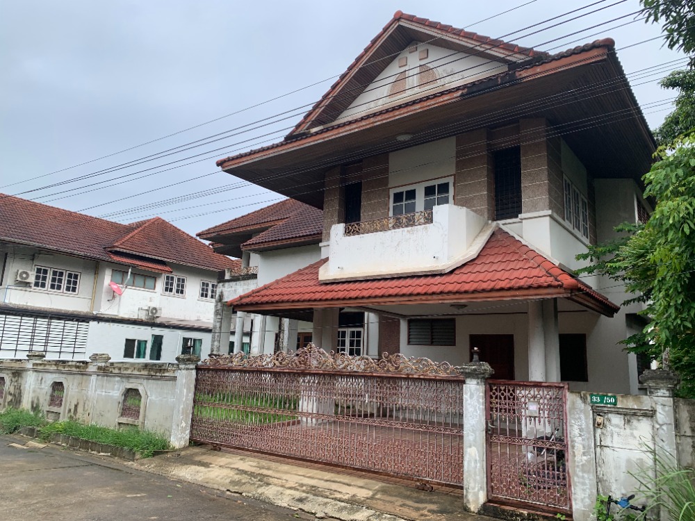 For SaleHousePathum Thani,Rangsit, Thammasat : 2-story detached house for sale, Preecha Village Rangsit-Muang Ake Soi Phahonyothin 87 (entrance alley to Rangsit University), Best Price of the Project