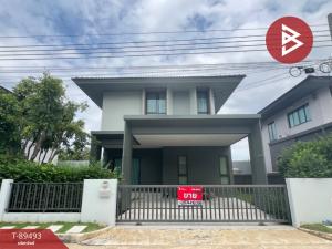 For SaleHouseLadkrabang, Suwannaphum Airport : Single house for sale Saransiri Sriwaree Village, Bang Sao Thong, Samut Prakan