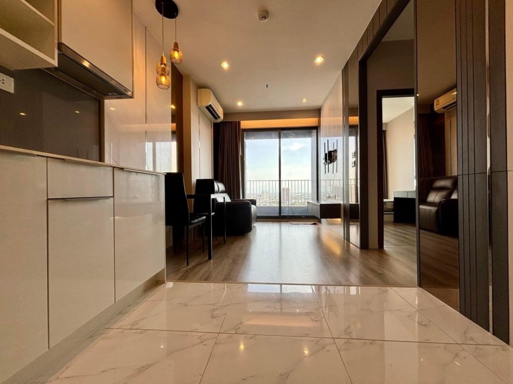 For RentCondoOnnut, Udomsuk : Condo for rent (fully decorated room, ready to move in), very beautiful view, 50 meters from BTS Udomsuk.