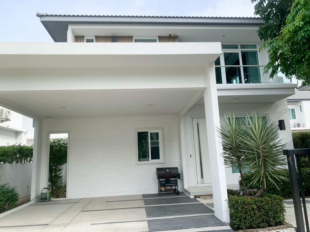 For RentHouseMin Buri, Romklao : ⚡ For rent, 2-storey detached house, Manthana Srinakarin - Romklao, size 66.70 sq m. ⚡