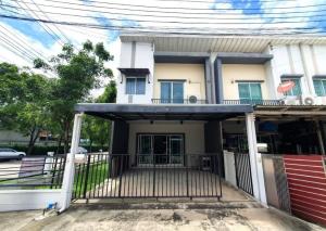 For SaleTownhouseNawamin, Ramindra : 2-story townhome for sale, corner house, Pleno Village, Phahonyothin-Saimai, free area!!! Whole house furnished, 30.4 sq m., 3 bedrooms, 2 bathrooms, good location, next to Sai Mai Road, near the expressway and BTS Khu Khot Station.