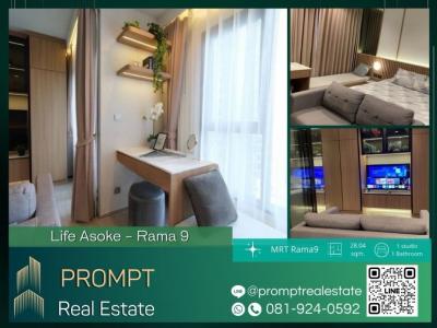 For RentCondoRama9, Petchburi, RCA : KL04281 - Life Asoke - Rama 9 - 28.04 sqm  - MRT Rama9 / CentralRama9 / ARL Makkasan