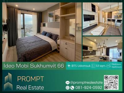 For RentCondoOnnut, Udomsuk : IJ03834 - Ideo Mobi Sukhumvit 66 - 53 sqm - BTS Udomsuk/ BTS Punnawithi/ Southeast Bangkok College