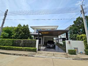 For RentHouseNonthaburi, Bang Yai, Bangbuathong : For rent detached house, Supalai Parkville Village, Pinklao-Kanchana (Soi Kantana), size 71.3 sq m, beautifully decorated house in modern style. Ready to move in, complete with 4 bedrooms and an office, 30 KBaht