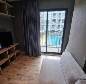 For RentCondoBangna, Bearing, Lasalle : SPEN103 Condo for rent, Aspen Lasalle, 3rd floor, city view, 35 sq m., 1 bedroom, 1 bathroom, 12,000 baht, 064-878-5283