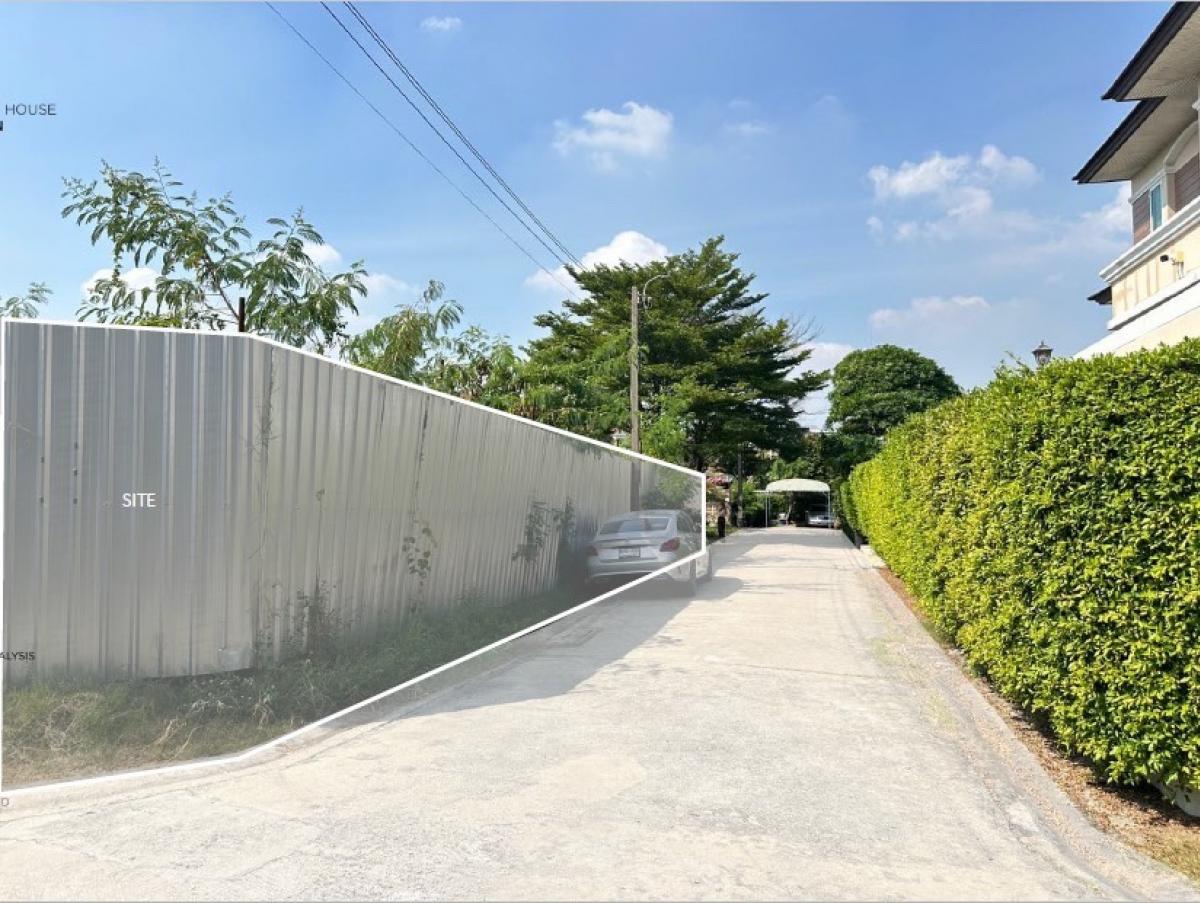 For SaleLandChokchai 4, Ladprao 71, Ladprao 48, : LL334 Land for sale, filled in, size 181 square wah, Nakniwat 48, Soi 2, corner plot, only 350 meters from Nakniwat Road.