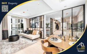 For SaleCondoWitthayu, Chidlom, Langsuan, Ploenchit : Cheaper than the project!!! Craft Ploenchit for sale, new condo in the heart of Ploenchit, 2 bedrooms, 2 bathrooms, near BTS Ploenchit, only 190 meters.