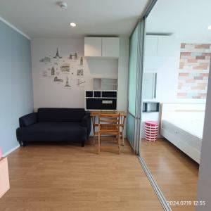 For RentCondoPattanakan, Srinakarin : ✅ Lumpini Place Srinakarin Hua Mak, size 26 square meters, for rent 9,500 baht, complete with washing machine, ready to move in.