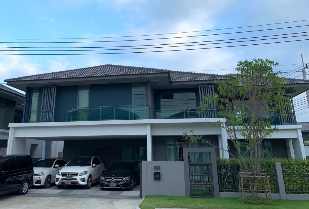 For SaleHouseChaengwatana, Muangthong : Luxury 2-story house for sale, Saransiri Chaiyaphruek - Chaengwattana, 97 sq m, 4 bedrooms, 5 bathrooms, new condition, with furniture.