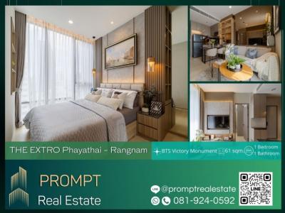 ให้เช่าคอนโดราชเทวี พญาไท : ST12392 - THE EXTRO Phayathai - Rangnam - 32.69 sqm - BTS Victory Monument - King Power Complex - Rajavithi Hospital