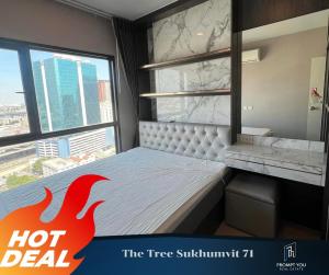 For RentCondoRama9, Petchburi, RCA : For rent 🔥 the Tree Sukhumvit 71-Ekkamai 🔥 beautiful room, fully furnished. //Ask for more information at LineID:@promptyou1