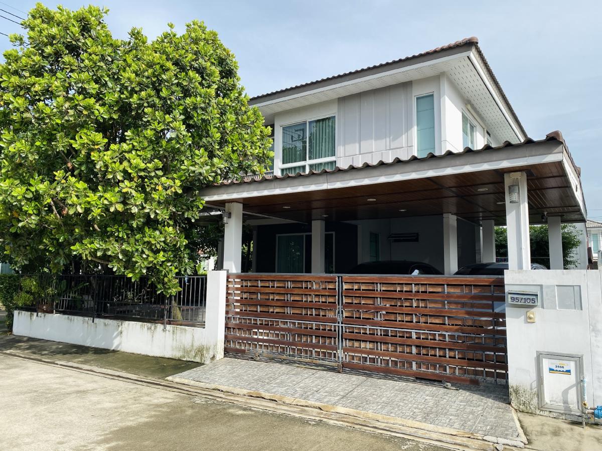 For SaleHouseRama5, Ratchapruek, Bangkruai : Single house for sale at the corner of the alley. (Selling by owner) Inizio Pinklao-Wongwaen) Land and House Project