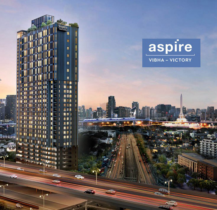 Sale DownCondoAri,Anusaowaree : 🔥⚡ Selling down payment on rare item room [Owner post] Aspire Vibha-Victory, 1-bed room, size 30 sq m, highest floor of this type, cheaper, better location than the project.