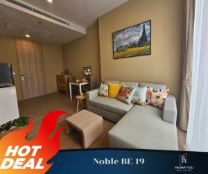 For RentCondoSukhumvit, Asoke, Thonglor : For rent 🔥 Noble BE19 🔥 Beautiful room, fully furnished, special price // Ask for more information at LineID:@promptyou5