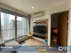 For RentCondoOnnut, Udomsuk : Ready for Rent now! @Rhythm Sukhumvit 50