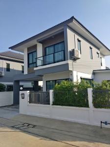 For RentHousePhutthamonthon, Salaya : 2-story detached house for rent  Sena Ville Borommaratchachonnani Village - Line 5, behind Central Salaya, only 700 meters, beautiful house, ready to move in.