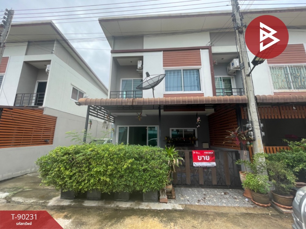 For SaleTownhouseMahachai Samut Sakhon : Townhouse for sale Miracle Village, Krathum Baen, Samut Sakhon, ready to move in.