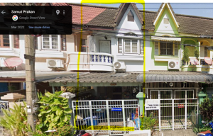 For SaleTownhouseSamut Prakan,Samrong : For sale: 2-storey townhouse, Pak Nam, Samut Prakan, next to the BTS Green Line