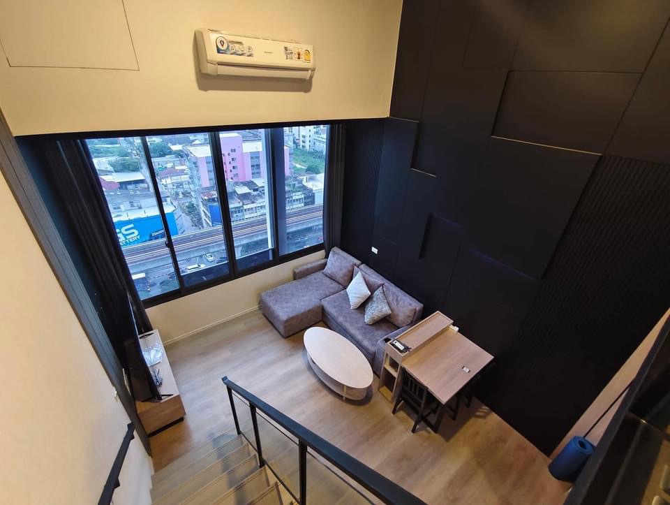 For RentCondoOnnut, Udomsuk : For rent Siamese Sukhumvit 87, room 45 sq m., 8th floor, 2-storey loft - fully furnished, very good common area, like a hotel, near BTS, shopping mall, convenient transportation, price 26,000 baht