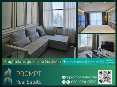 For RentCondoSathorn, Narathiwat : KL04296 - KnightsBridge Prime Sathorn - 44.5 sqm - BTS ChongNonsi/ Rajamangala Universityof Technology/ Central Rama3