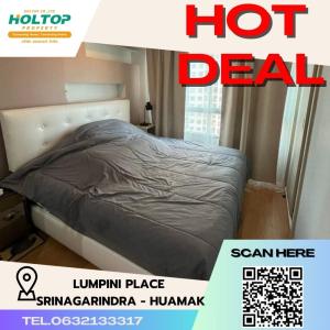 For RentCondoPattanakan, Srinakarin : #N220 For Rent Lumpini Place Srinagarindra-Hua Mak Station