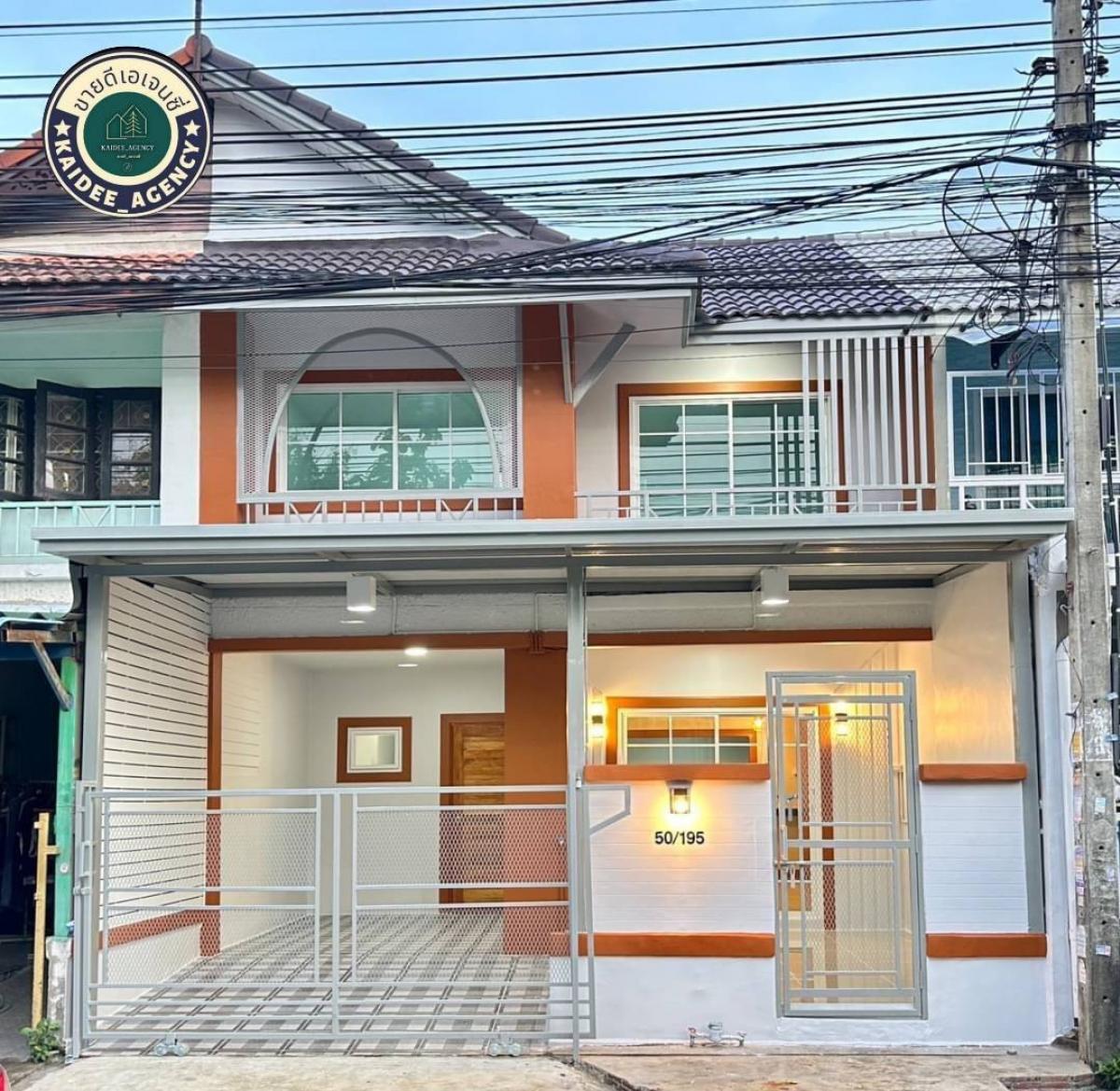 For SaleTownhouseNonthaburi, Bang Yai, Bangbuathong : 2-storey townhouse, Pruksa 3, Wat Lat Pla Duk, Bang Kruat, Bang Bua Thong, Nonthaburi, near Central Westgate, near the Purple Line, Khlong Bang Phai, Ban Kluai, Sai Noi, Sai Noi, Bang Yai, near Makro, Lotus, Big C