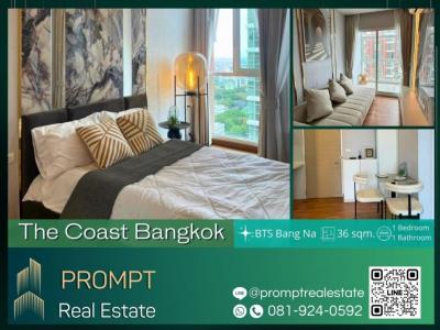 For RentCondoBangna, Bearing, Lasalle : ST12398 - The Coast Bangkok - 36 sqm - BTS Bang Na / Southeast Bangkok University / Suvarnabhumi Airport