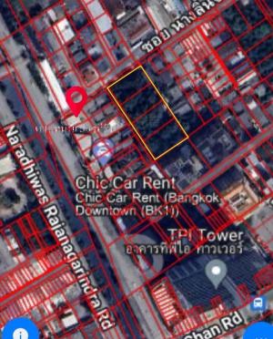 For SaleLandSathorn, Narathiwat : Land for sale 2 rai Narathiwat Ratchanakarin - Soi Nanglinchi 4, 4 meter wide road, red layout P.1-4 Commercial