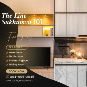 ให้เช่าคอนโดอ่อนนุช อุดมสุข : 🔥(𝑹𝒆𝒏𝒕) The Line Sukhumvit 101🔥(For rent) THE LINE Sukhumvit 101🔥