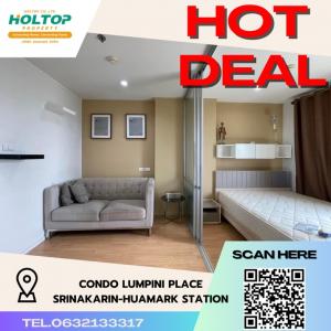 For RentCondoPattanakan, Srinakarin : #P165Condo Lumpini Place Srinakarin-Huamark Station